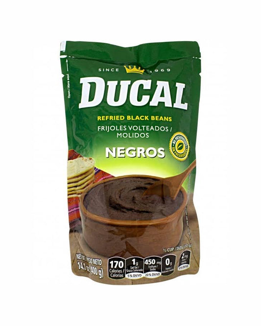 Ducal Frijoles Volteados Molido Negros 400gr