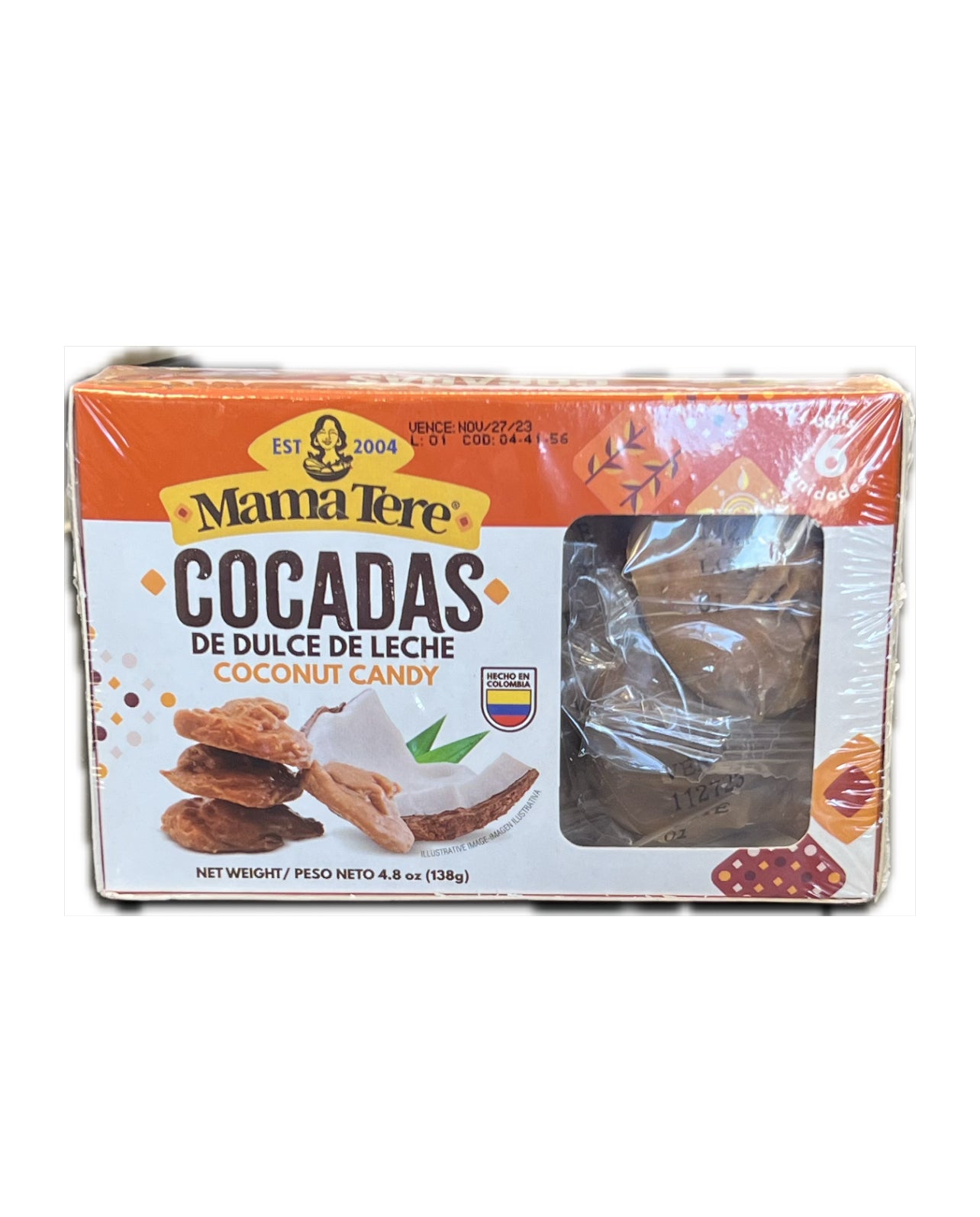 Mama Tere Cocadas Dulce de Leche Coconut Candy 138gr
