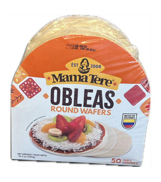 Obleas Mama Tere Obleas Round Wafers 50 unites (300gr)
