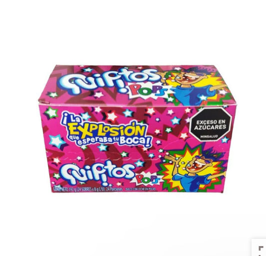 Quipitos Pops, Sweet Chipitos With Powdered Milk 192gr