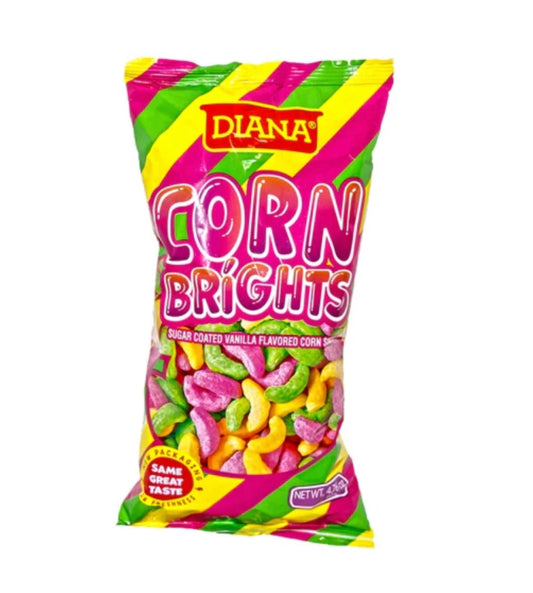 Diana Corn Brights Sugar Coated Vanilla Flavored Corn Snack 128gr
