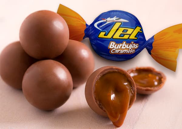 Jet Chocolate Jet Burbujas de Caramel 108gr (8 units)