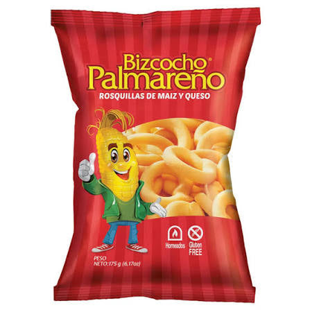 Bizcocho palmareno 3.53oz, Maíz Queso, desde Costa Rica