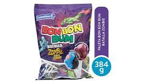 Colombina Bon Bon Bum Zombie Pinta Lengua 24 Pcs