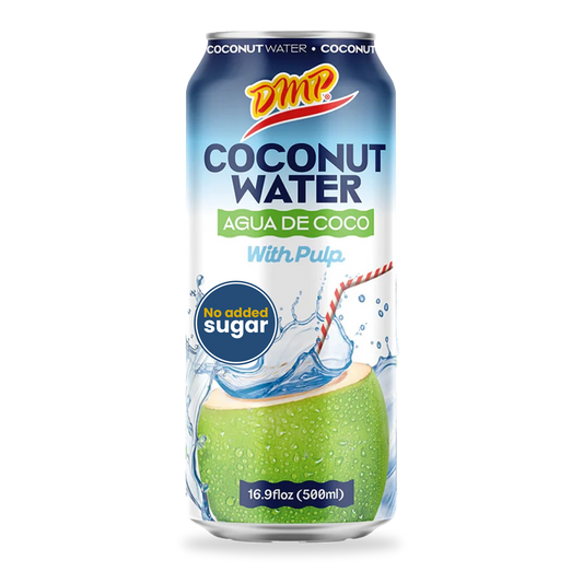 Agua de Coco con Pulpa | Bebida Natural, Sin Azúcar Añadida, 16.57 oz