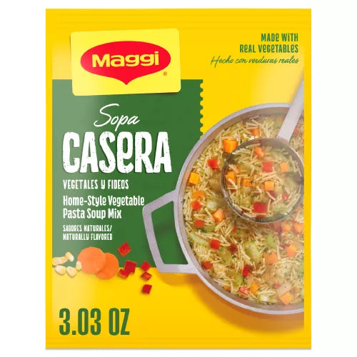 Maggi Sopa Casera Vegetales y Fideos 3.03oz