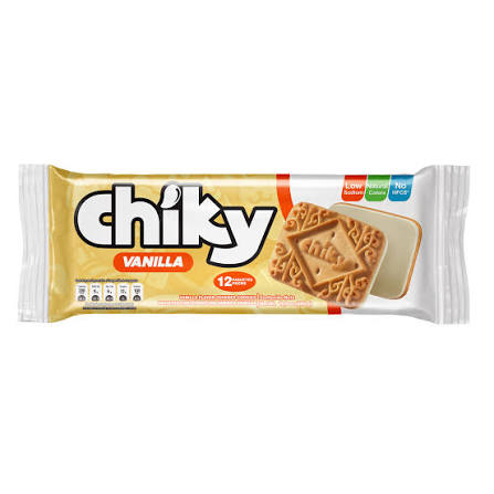 Chiky Vanilla Cookies Galletas de Vainilla 12 Packs 480gr