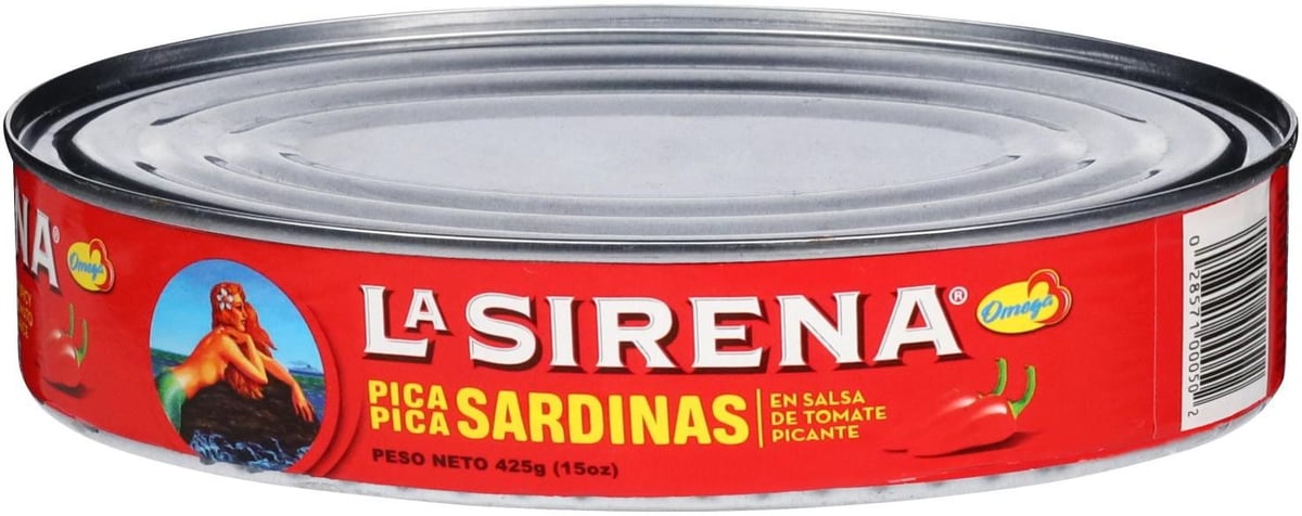 La Sirena Pica Pica Sardines spicy Tomate Sauce 15oz