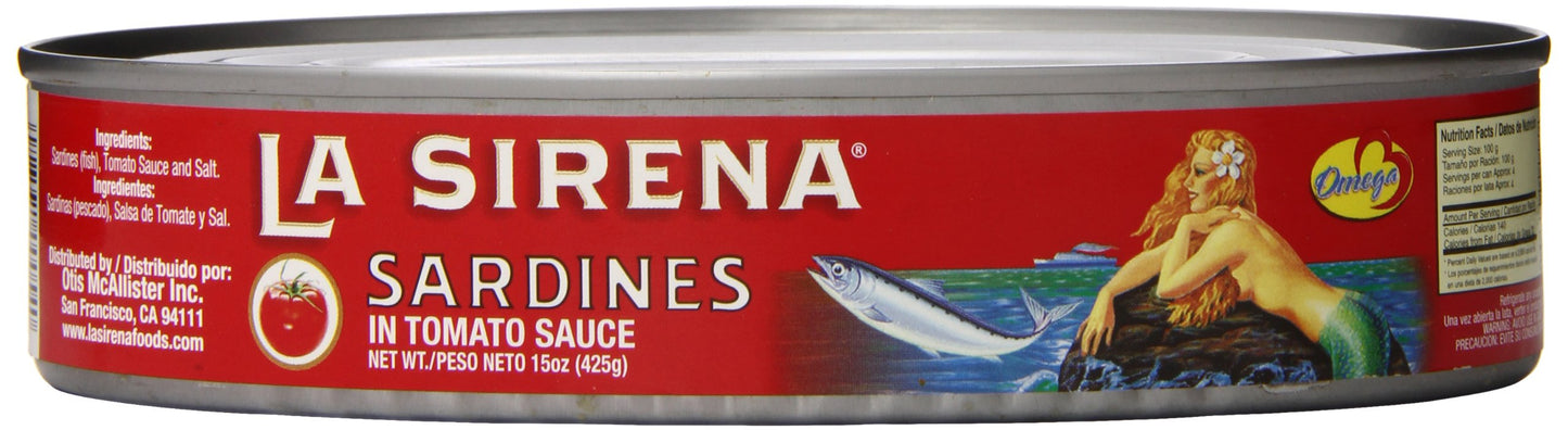 La Sirena Sardines in Tomato Sauce 15oz