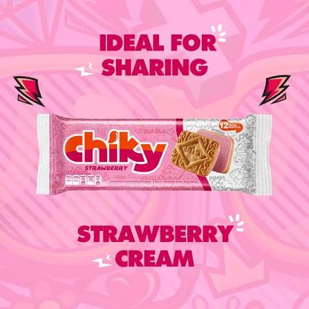 Chiky Strawberry Cookies Galletas Chiky de Fresa 12 Packs 480gr