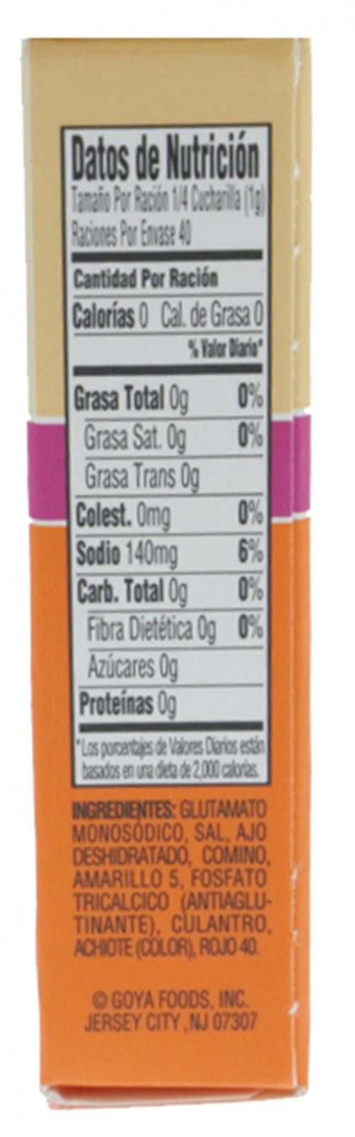 Goya Coriander & Annatto Seasoning 8 Pack - Sazon Culantro y Achiote (Pack of 1)