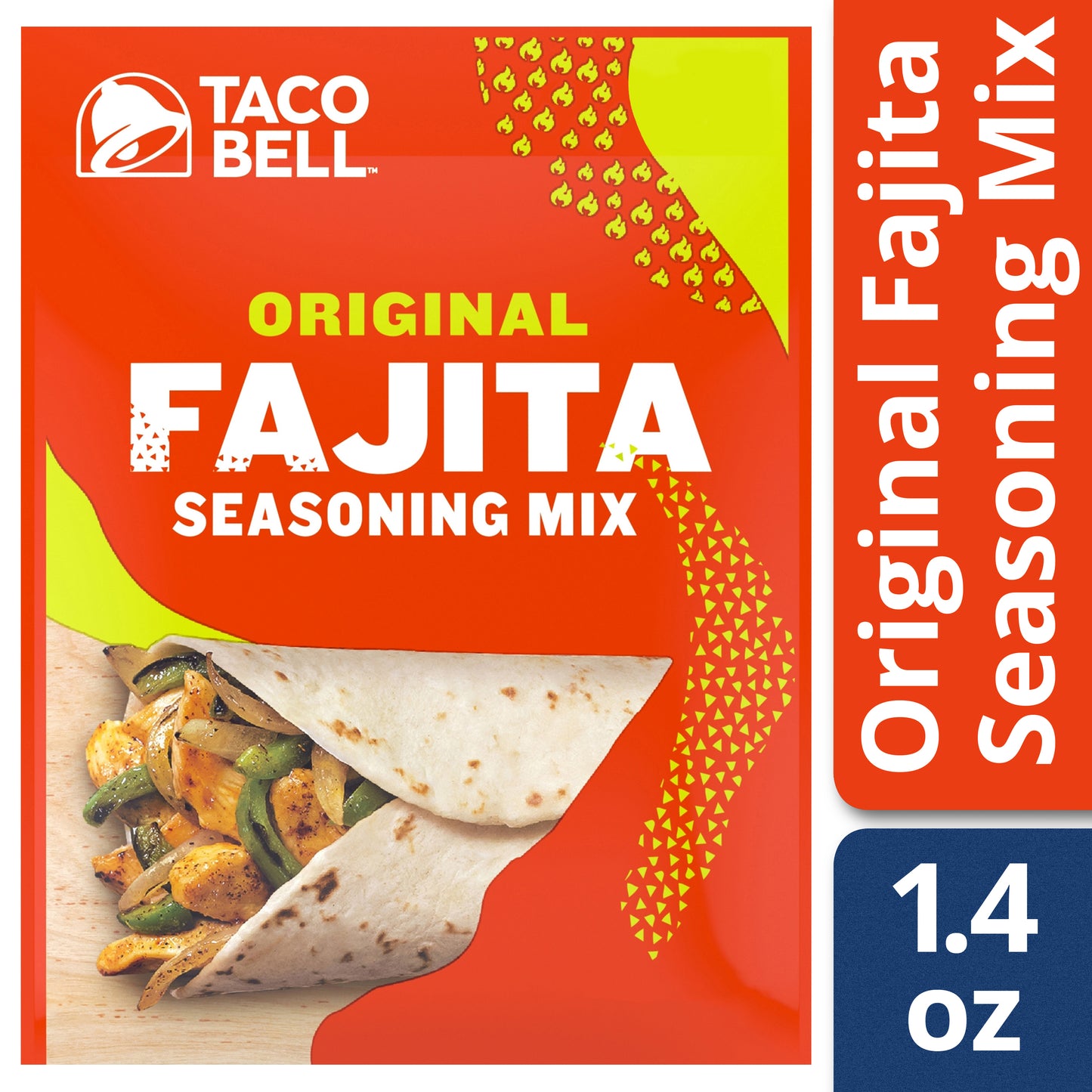 Taco Bell Original Fajita Seasoning Mix 1.4 oz Envelope