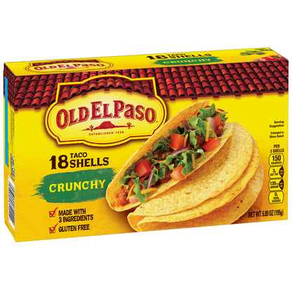 Old El Paso Crunchy Shells, 18 Ct, 6.89 oz