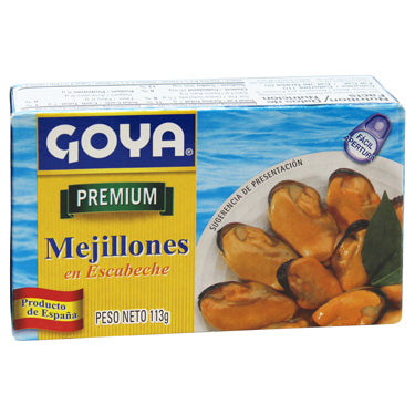 Goya Mussels In Pickled Sauce Mejillones 4oz