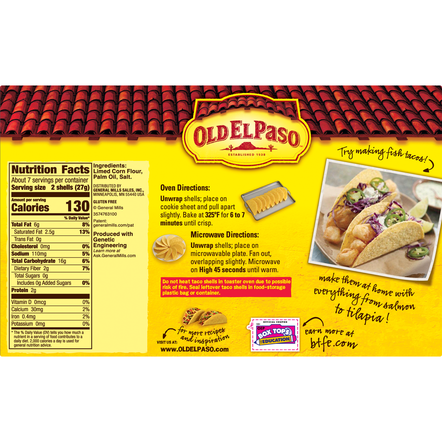 Old El Paso Taco Shells, Stand 'n Stuff,  Gluten Free, 15 Count