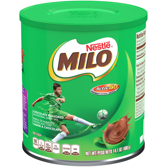 NESTLE MILO Chocolate Flavored Nutritional Drink Mix 14.1 oz. Canister