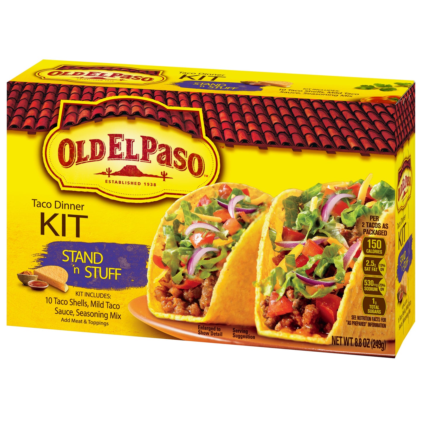 Old El Paso Stand 'n Stuff Taco Dinner Kit,  8.8 oz.