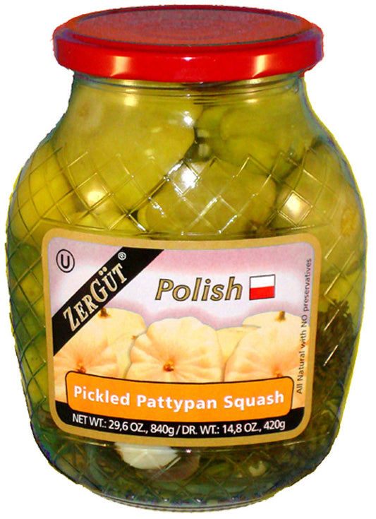 Zergut Polish Pickled Pattypan Squash 840 gr