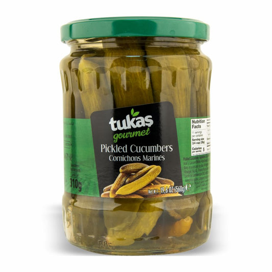 Tukas Pickled Cucumbers Cornichons Marines 19.6oz