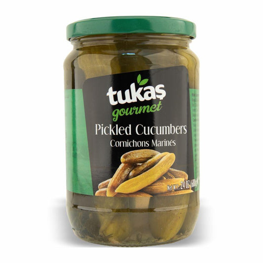 Tukas Pickled Cucumbers Cornichons Marines 24oz