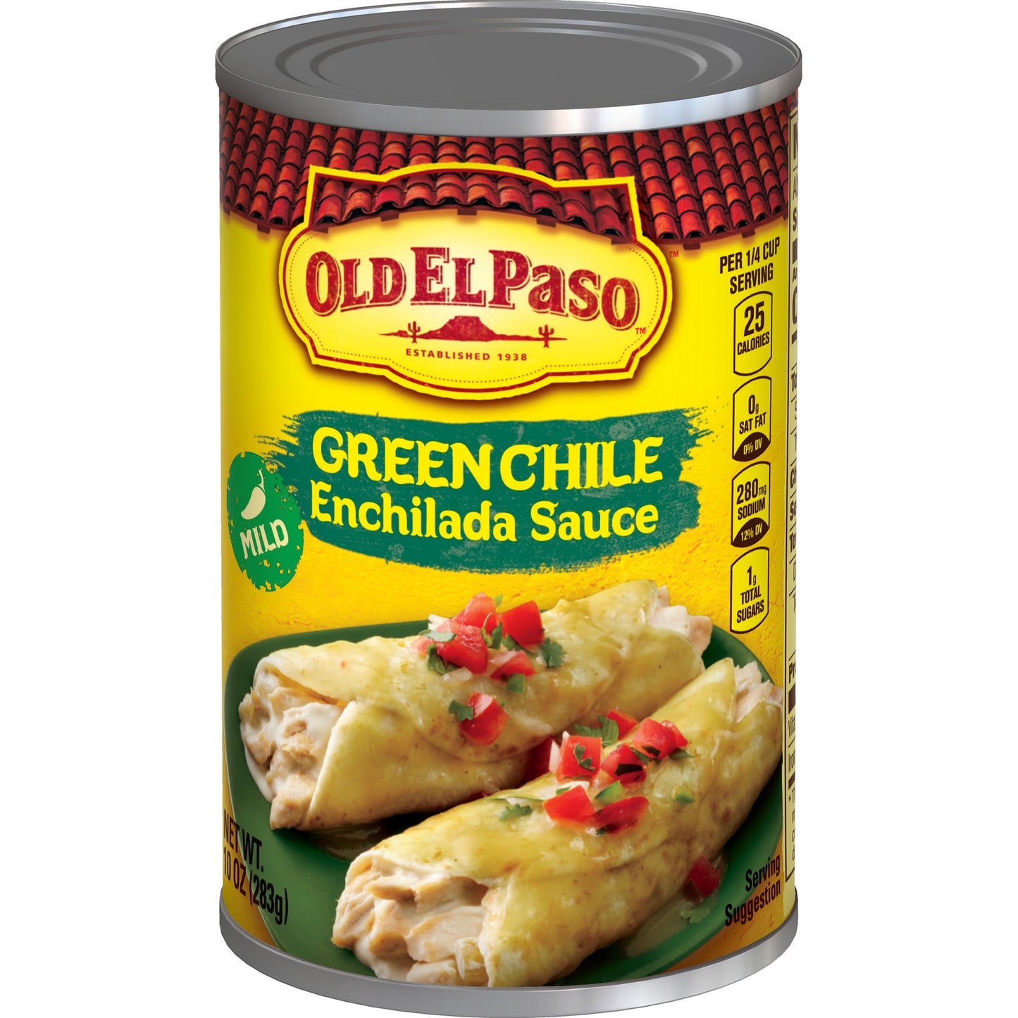 Old El Paso Mild Green Chile Enchilada Sauce, 10 oz