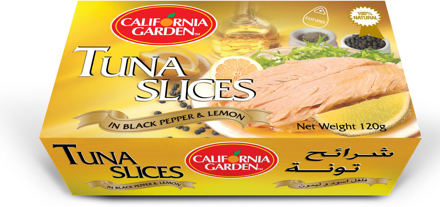 California Garden Tuna Slices In Black Pepper and Lemon 120gr