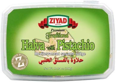 Ziyad Halva Halawa With Pistachio sesame Fudge 350gr