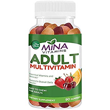 Halal Mina Vitamins Adult Multivitamin 90 Gummies EXP 04.2020