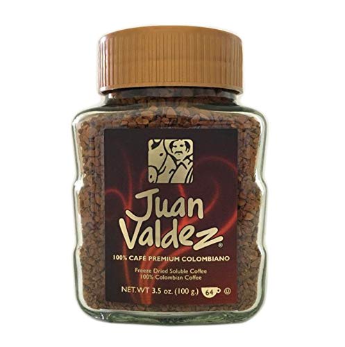 Cafe Juan Valdez Freeze Dried Colombian Premium Coffee/Cafe Colombia 3.5oz