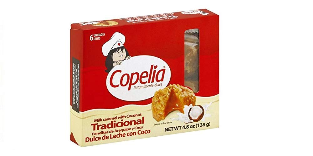 COPELIA Panelita de Arequipe y Coco COCADAS/Milk caramel with Coconut 138g