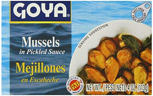 Goya Mussels In Pickled Sauce Mejillones 4oz