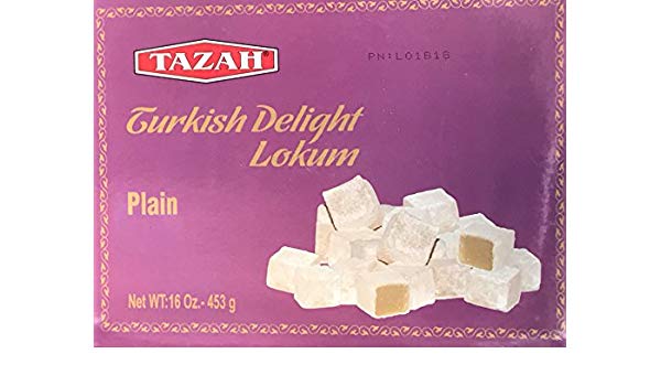 Tazah Turkish Delight lokum Plain 16oz