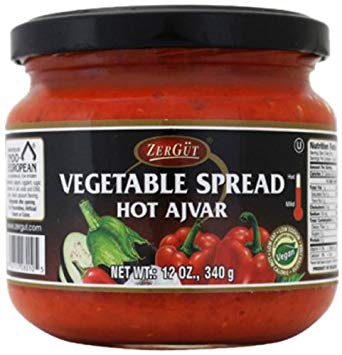 Zergut Vegetable Spread Hot Ajvar 12oz