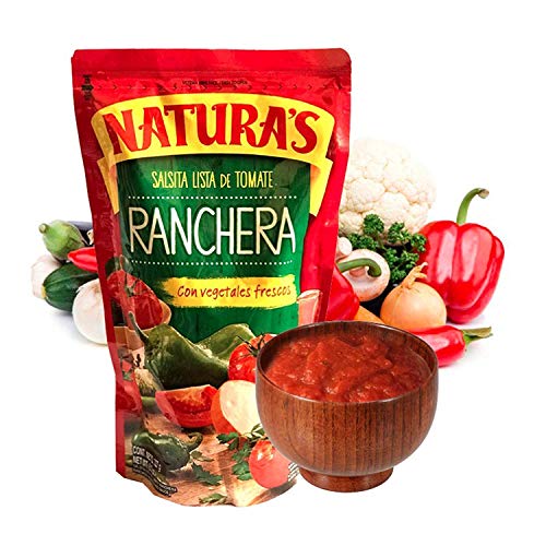 Naturas Salsa Ranchera. Salsita Lista De Tomate Con Vegetales Frescos 200gr
