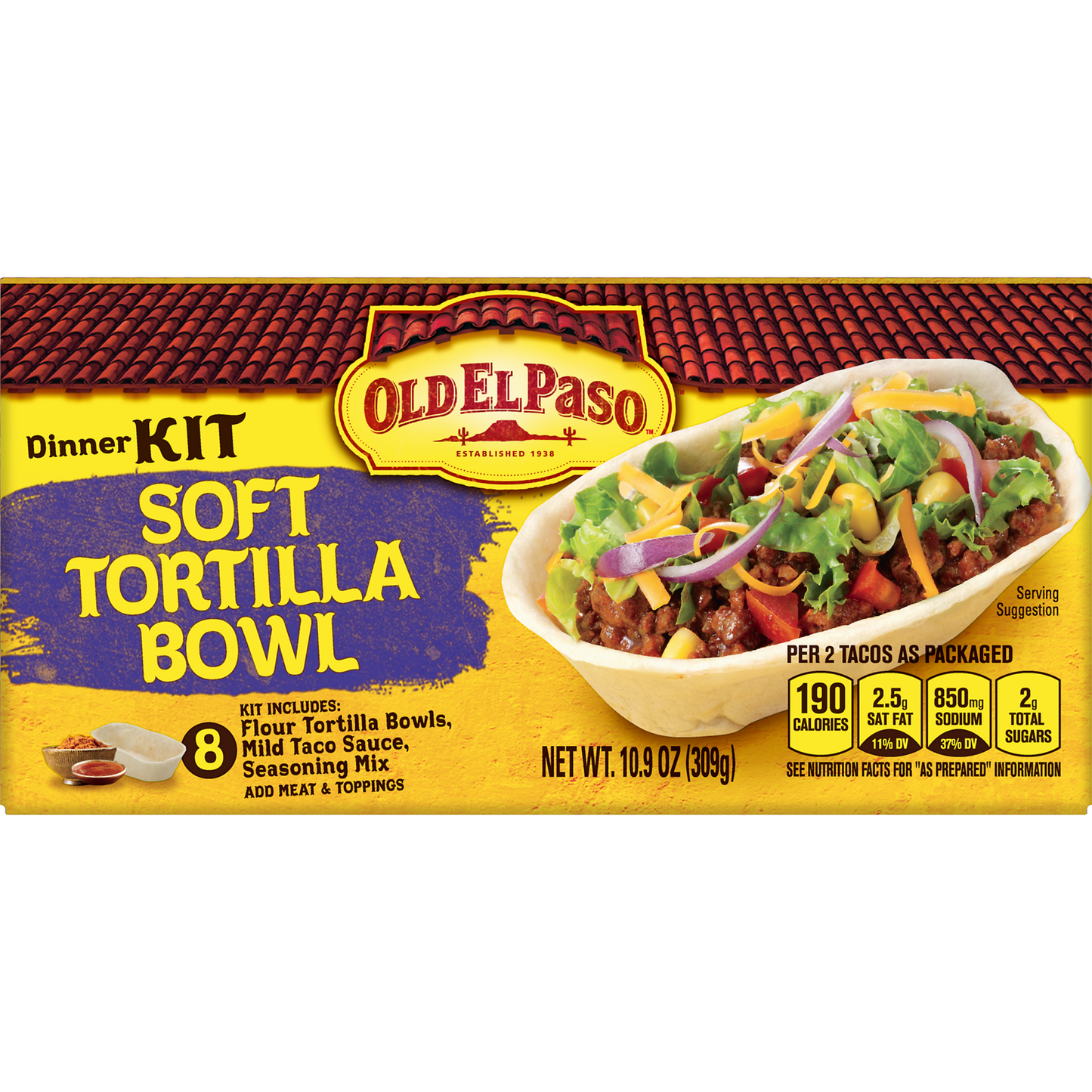 Old El Paso Stand 'N Stuff Soft Taco Dinner Kit, 10.9 oz