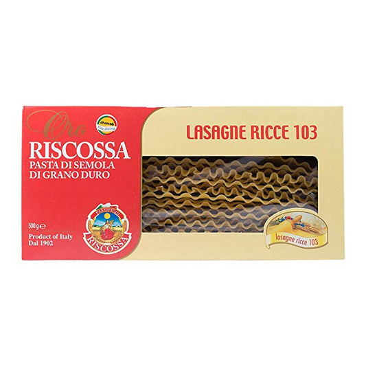 Riscossa Pasta di Semola Lasagne Ricce 500gr