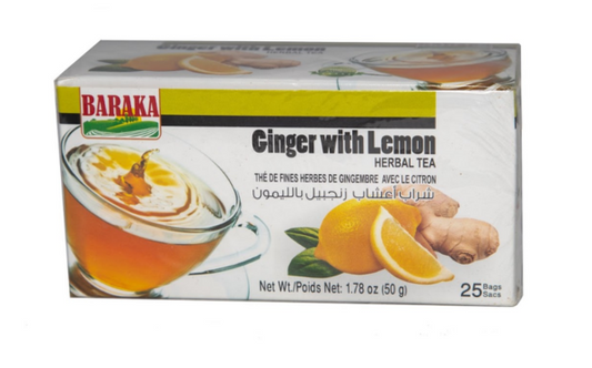 Baraka Ginger With Lemon Herbal Tea 25 bags