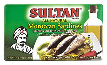 Sultan Moroccan Sardines In olive oil with Chili Peppers 125g
