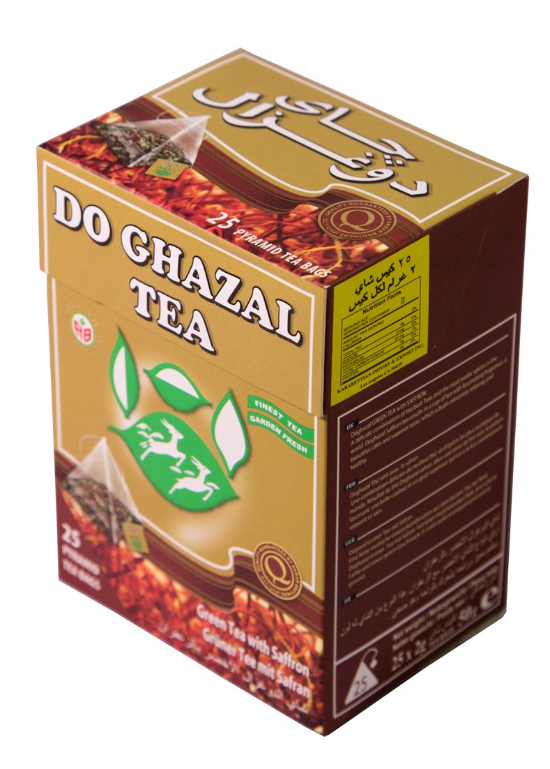 Do Ghazal Tea Green Tea With Saffron 25 bags