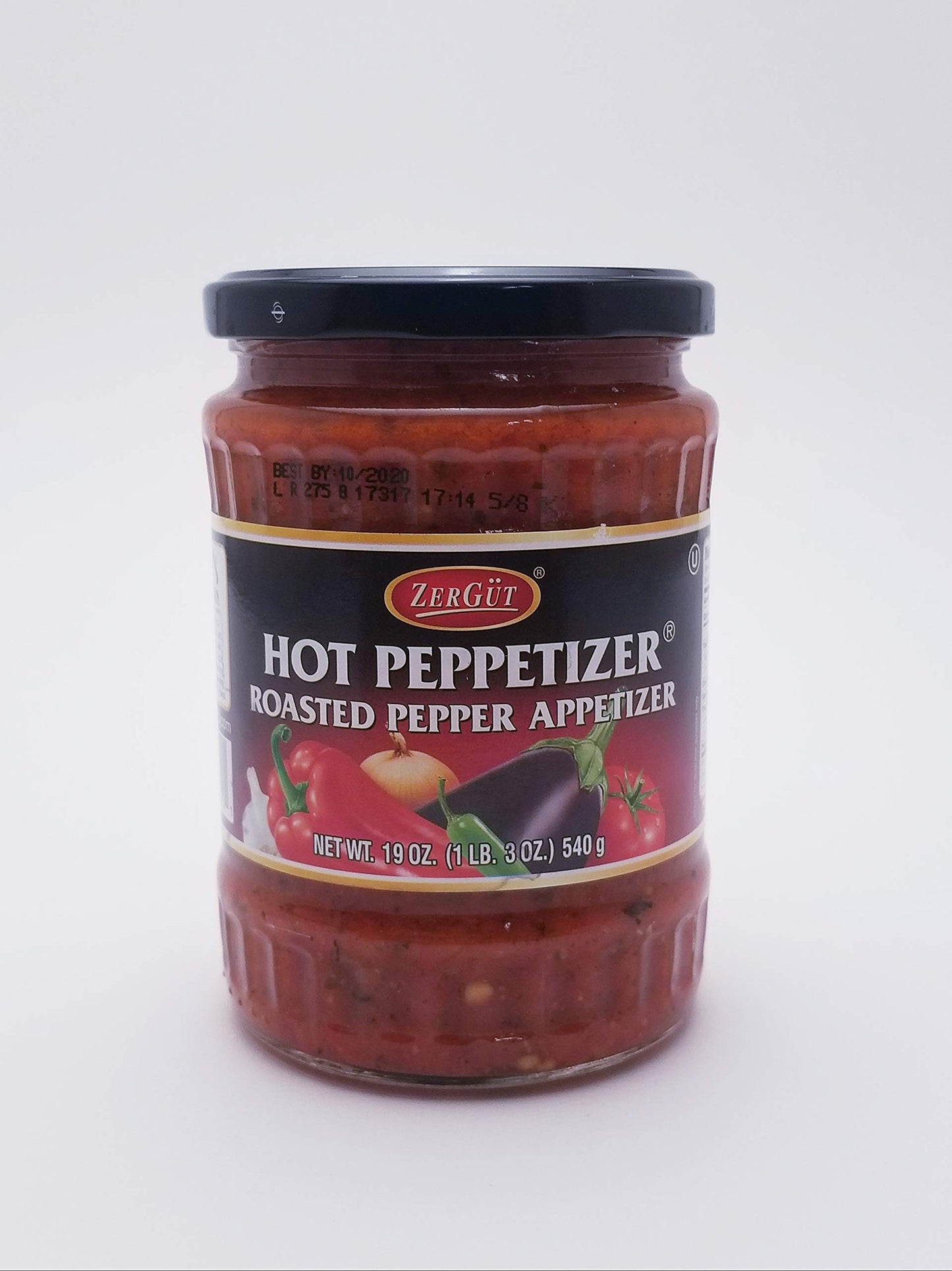 ZERGUT HOT PEPPETIZER ROASTED PEPPER APPETIZER 19oz