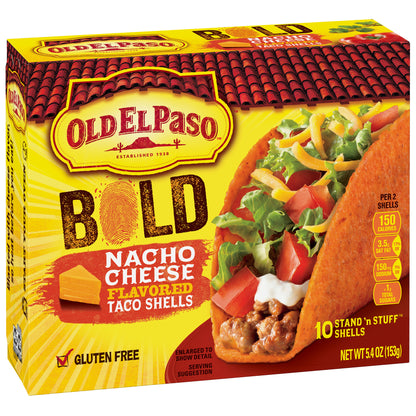 Old El Paso Stand 'N Stuff Bold Nacho Cheese Flavored Shells, 5.4 oz