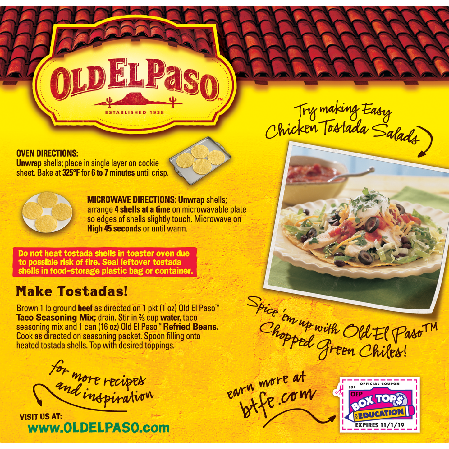 Old El Paso Gluten Free Tostada Shells, 12 Ct, 4.5 oz