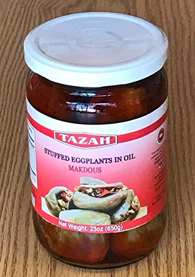 Tazah Makdous Stuffed Eggplants in Oil 23oz