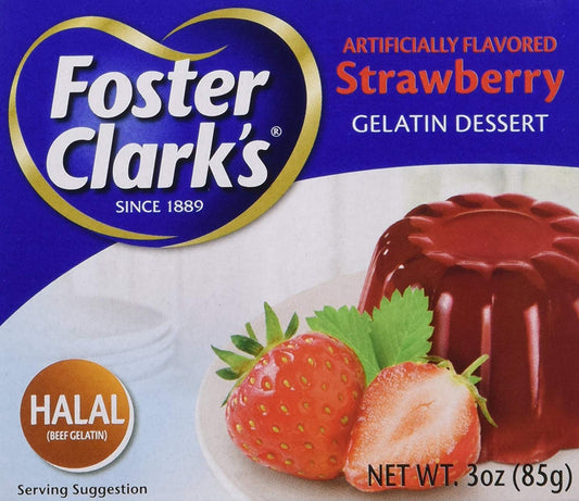 Foster Clark's Halal Gelatin Dessert Strawberry 3oz