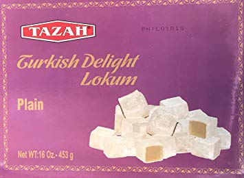 Tazah Turkish Delight lokum Plain 16oz