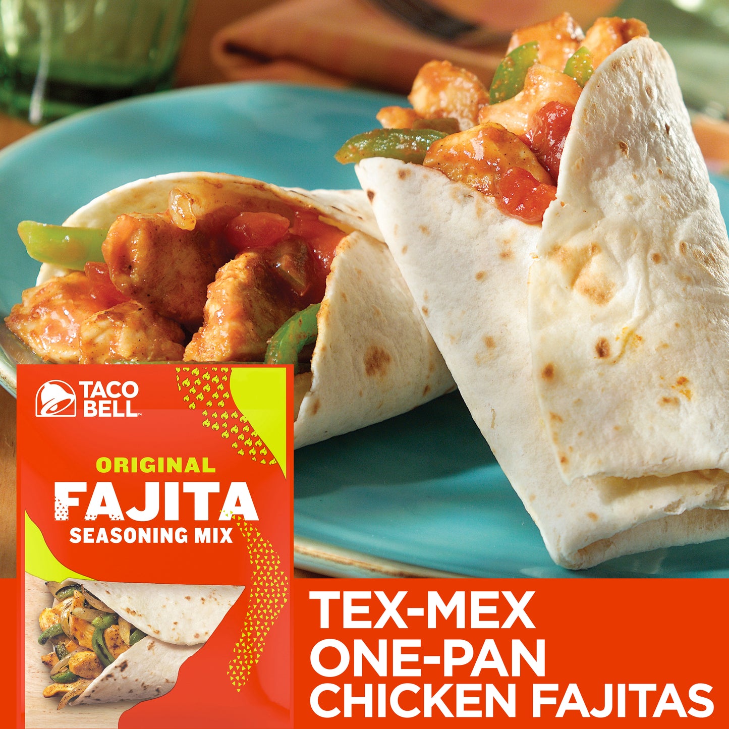 Taco Bell Original Fajita Seasoning Mix 1.4 oz Envelope