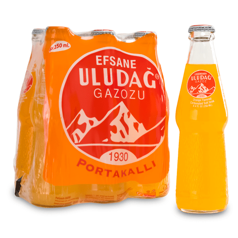 Uludag Gazoz legency orange flavored 6x250ml