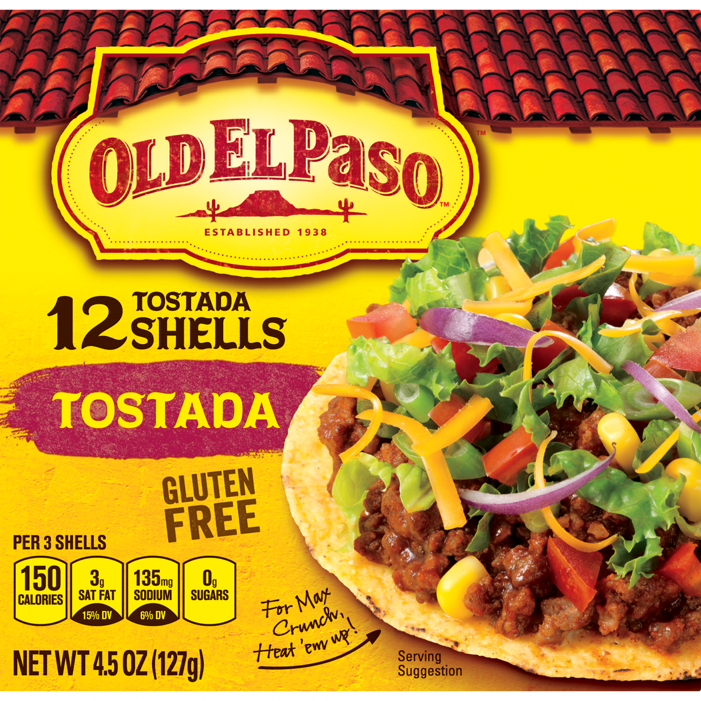 Old El Paso Gluten Free Tostada Shells, 12 Ct, 4.5 oz