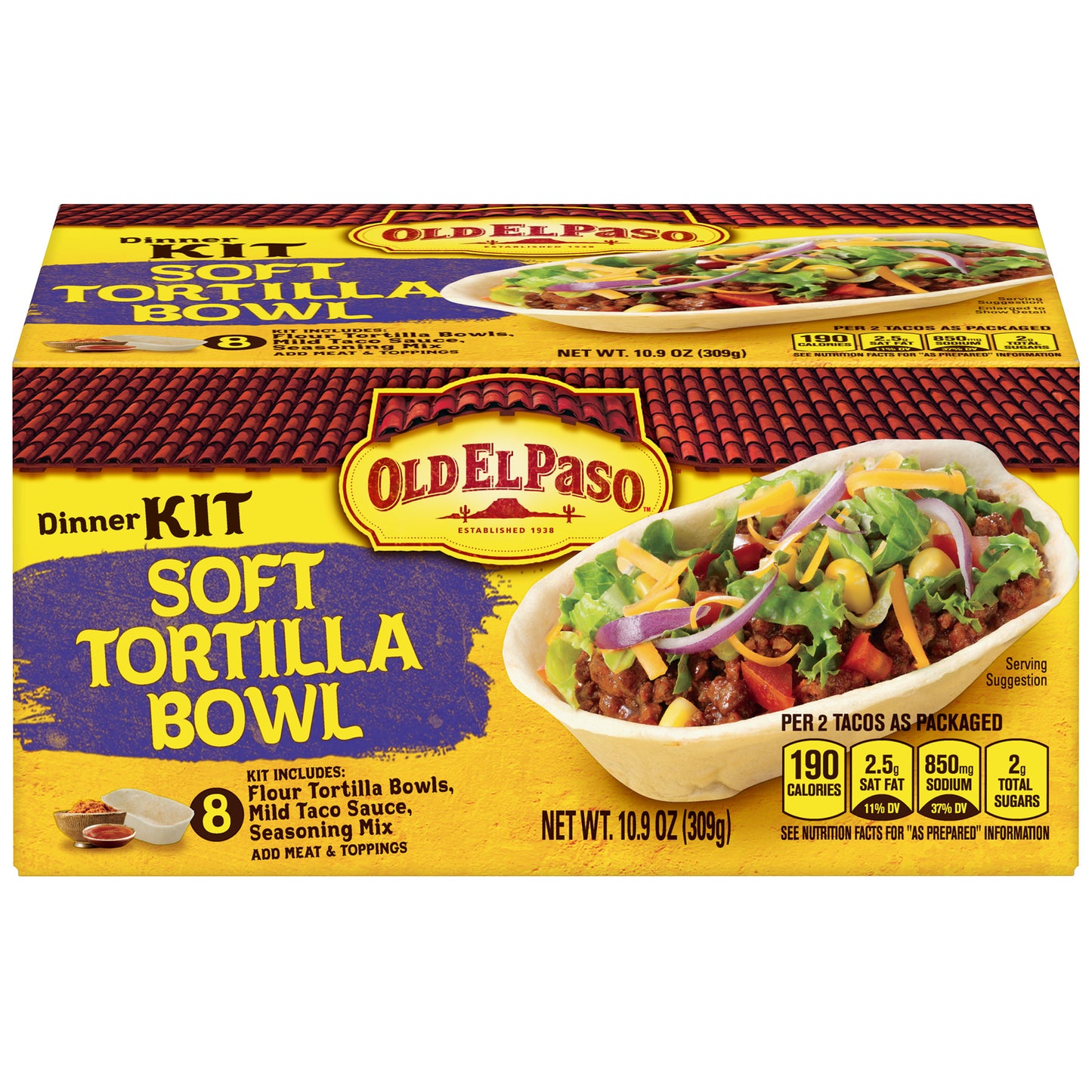 Old El Paso Stand 'N Stuff Soft Taco Dinner Kit, 10.9 oz