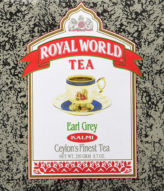 Royal World Tea Earl Grey KALMI Ceylon's Finest Tea 8.7oz